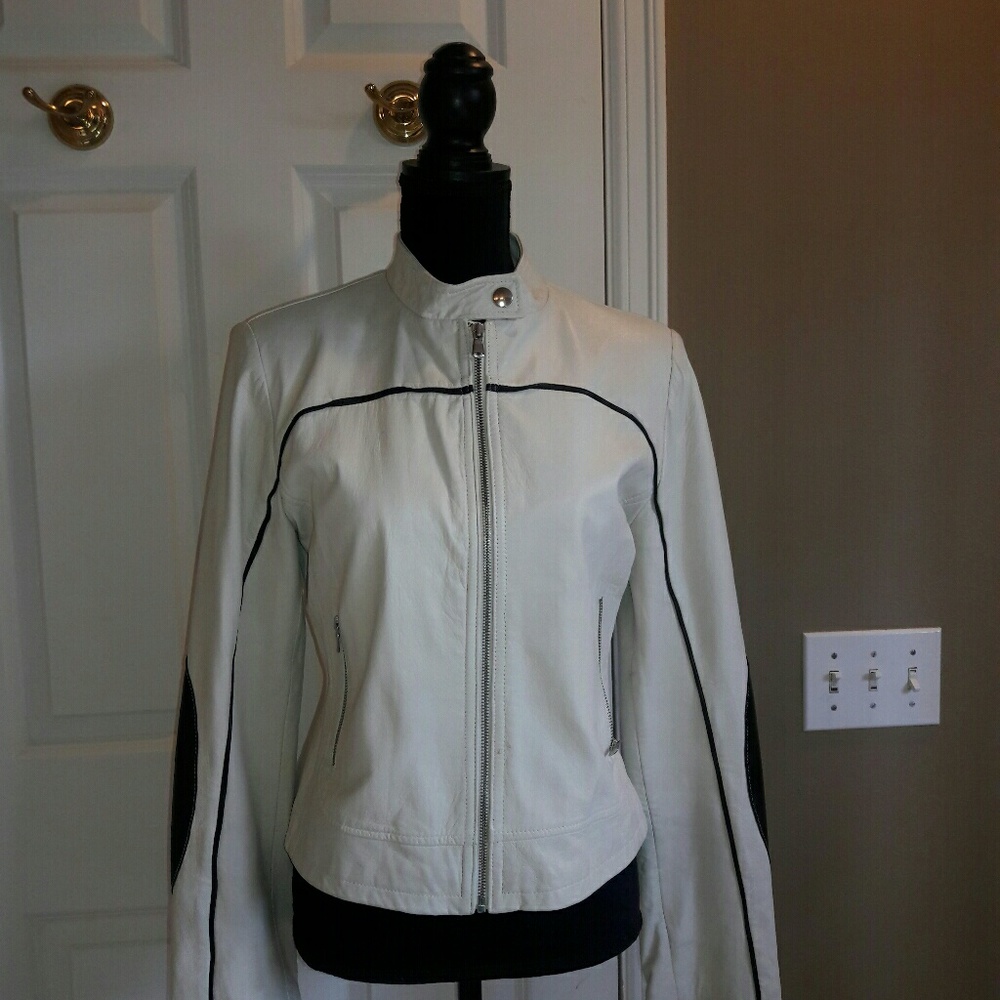 COPY - Women ' Vera Pelle Real Leather Jacket Siz…